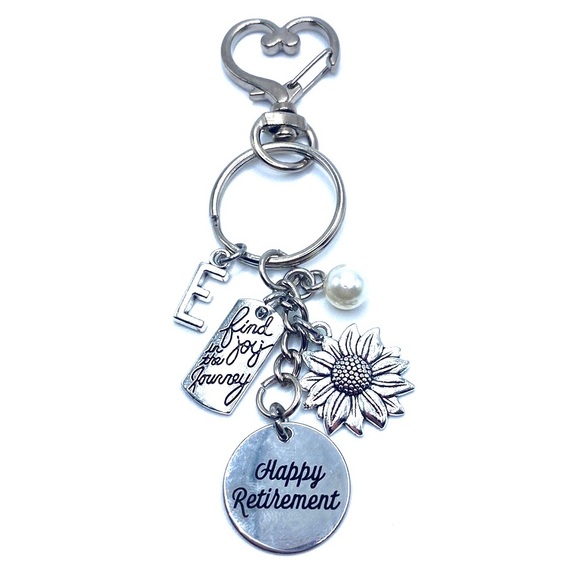 Retirement Keychain Bag Charm May Be Personalized - Picture 3 of 7